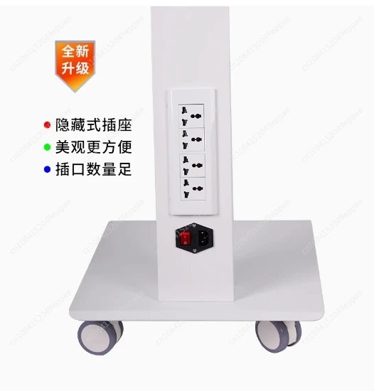 Dental Clinic Tool Medical Trolley Mobile Shelf Table Dental Unit Portable Cart With Silent Universal Wheels Three-layer Tray