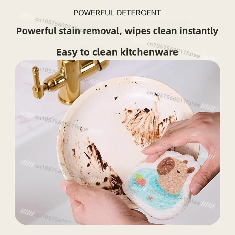 المطبخ لب الخشب القطن استنزاف وسادة خرقة، كونترتوب سبلاش العزل وسادة طبق #3