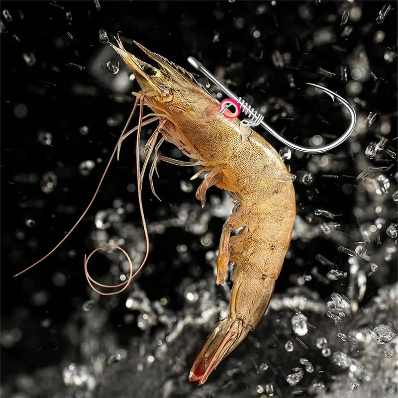 

ABVE-10 шт. набор крючков для живой креветок, снасти для пресноводной/соленой рыбалки, рыболовные приманки, идеально подходят для сома, группцов, окуня, прилива
