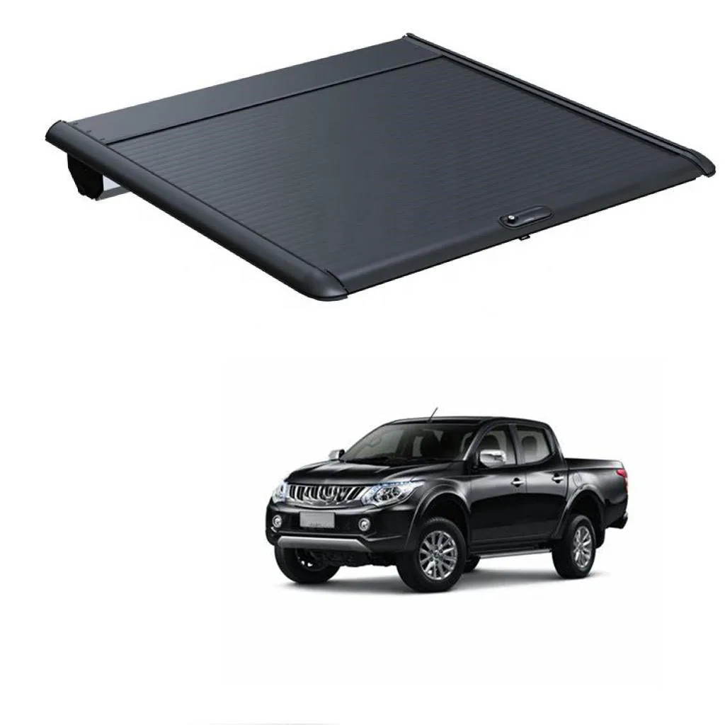 

Key lock manual pickup truck tonneau bed cover s roller lid For triton l200 retractable