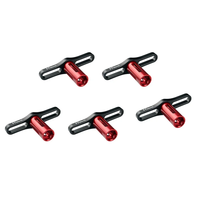 

B05C-5X Metal 17MM Wheel Nuts Sleeve Hex Wrench Tool For 1:8 Off-Road RC Car Monster Truck Traxxas X-Maxx SUMMIT E-REVO