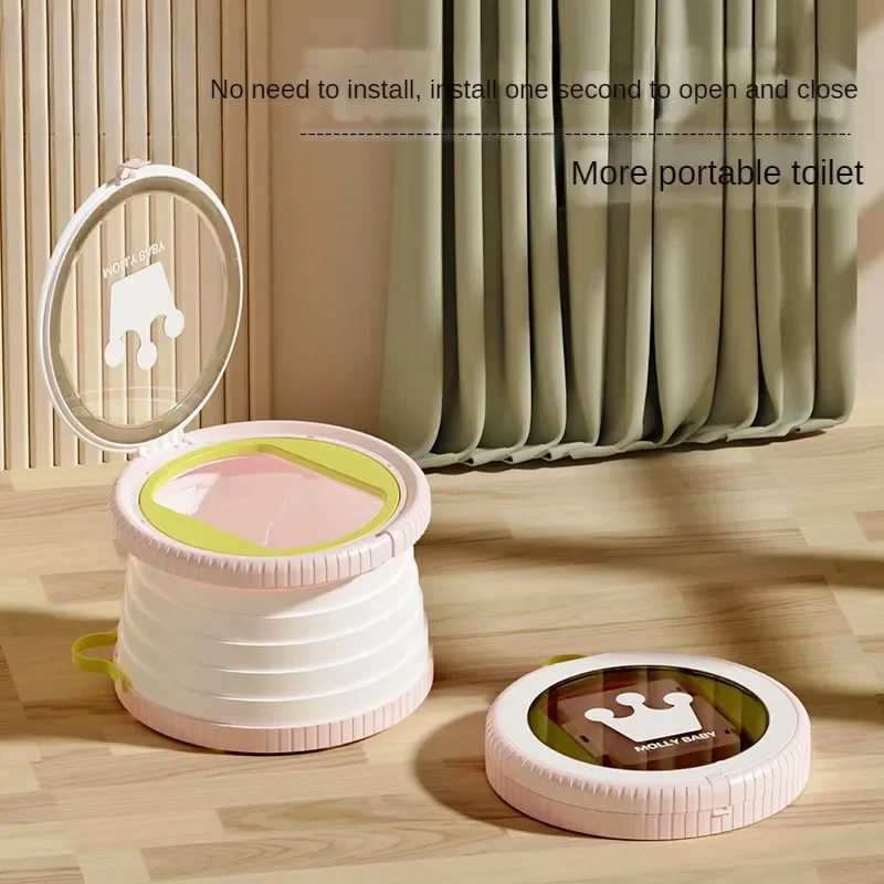 Children Go Out Portable Folding Small Toilet Male and Female Baby Car Emergency Toilet Travel Potty Urinal