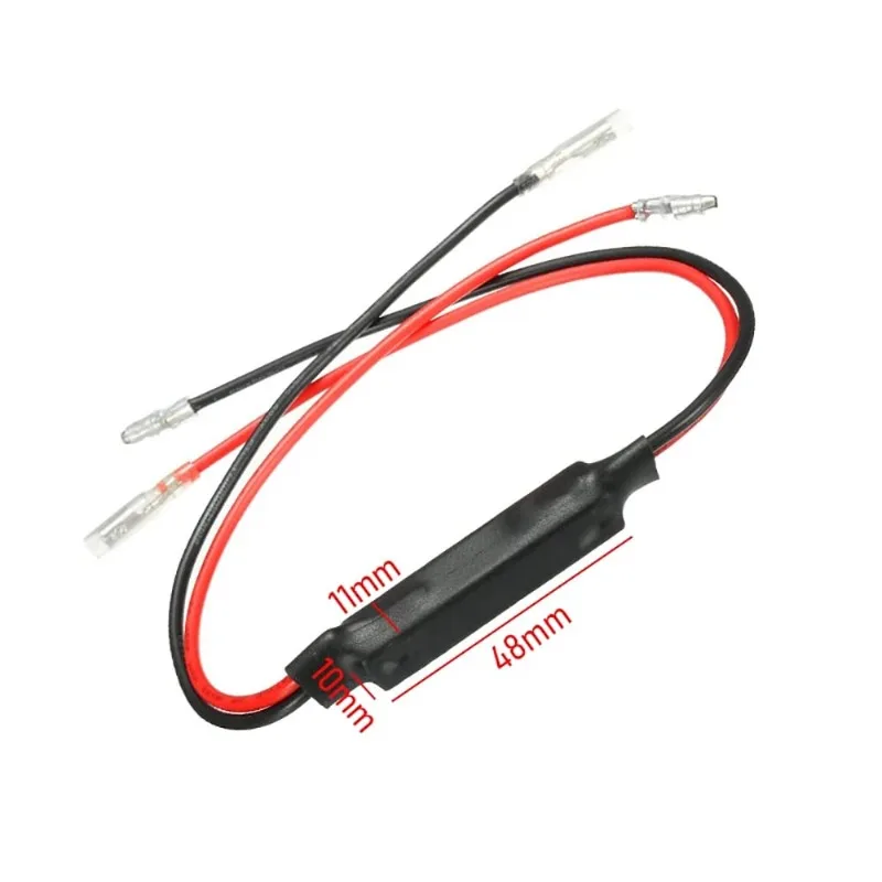 2/4pcs No Flash or Fast Flash Issues 12V Universal Motorcycle Flasher LED Turn Signal Indicator Resistor Adapter Fix New 2025