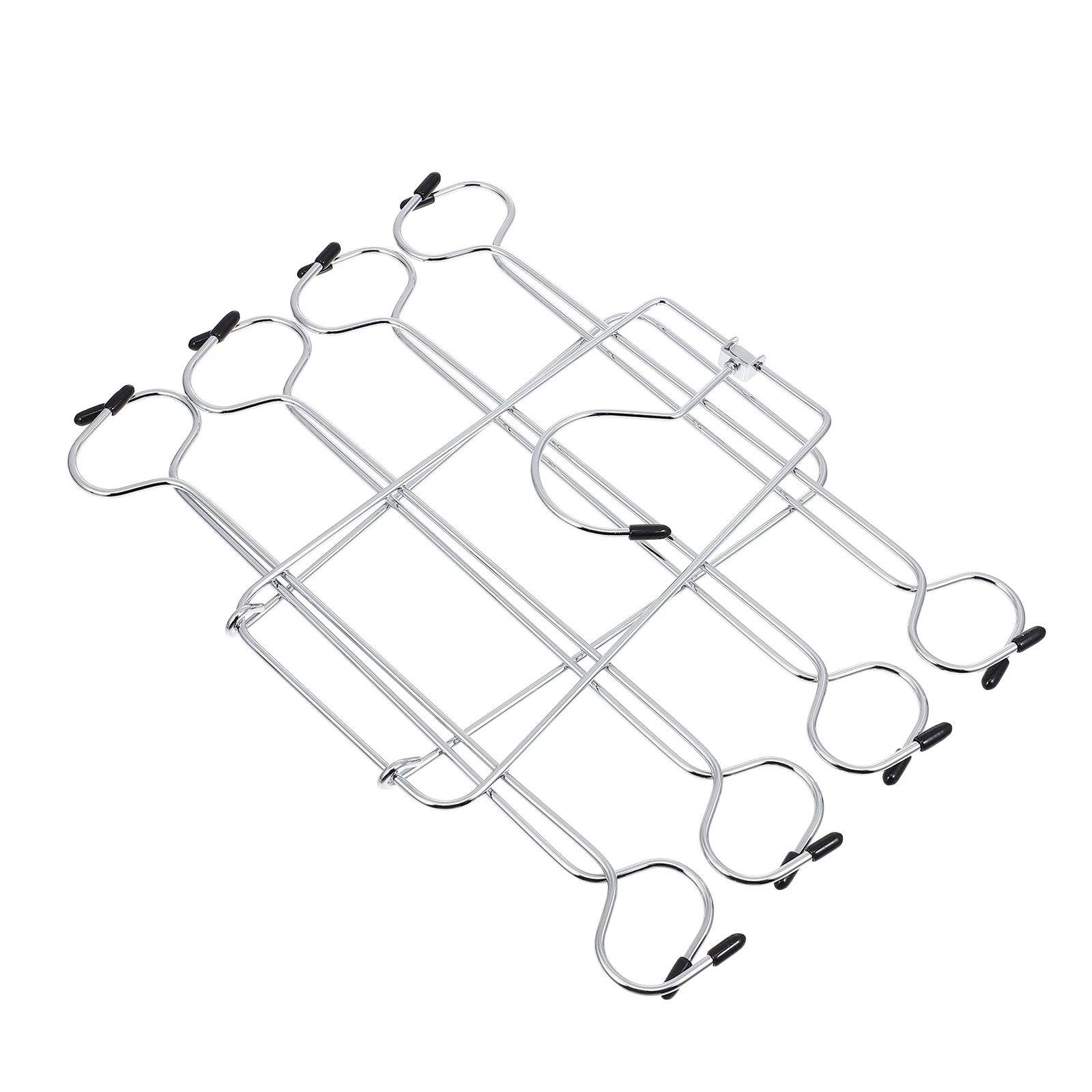 

8-tier Underwear Hanger Rack Black Wardrobe Organizer Slim Foldable Multi-layer Bra Camisole Pant Tie Tank Top Holder Home