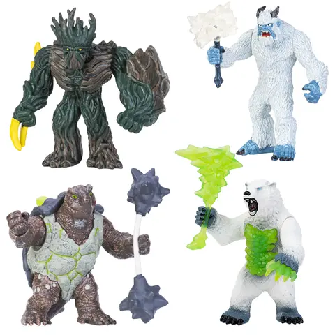 Originele Savage 3D Magic Dragon Mythe Draak Dieren Model Fire Bull Octopus Monster Krab Actiefiguren Kindercollectie Speelgoedcadeau