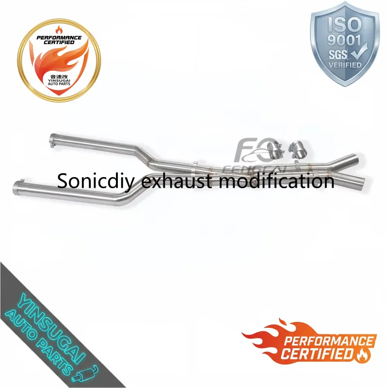 Factory Wholesale OEM Mid Pipe Exhaust System For BMW F9X M5 M6 S63 4.4T SS304 High Performance Sound Upgrade Kit