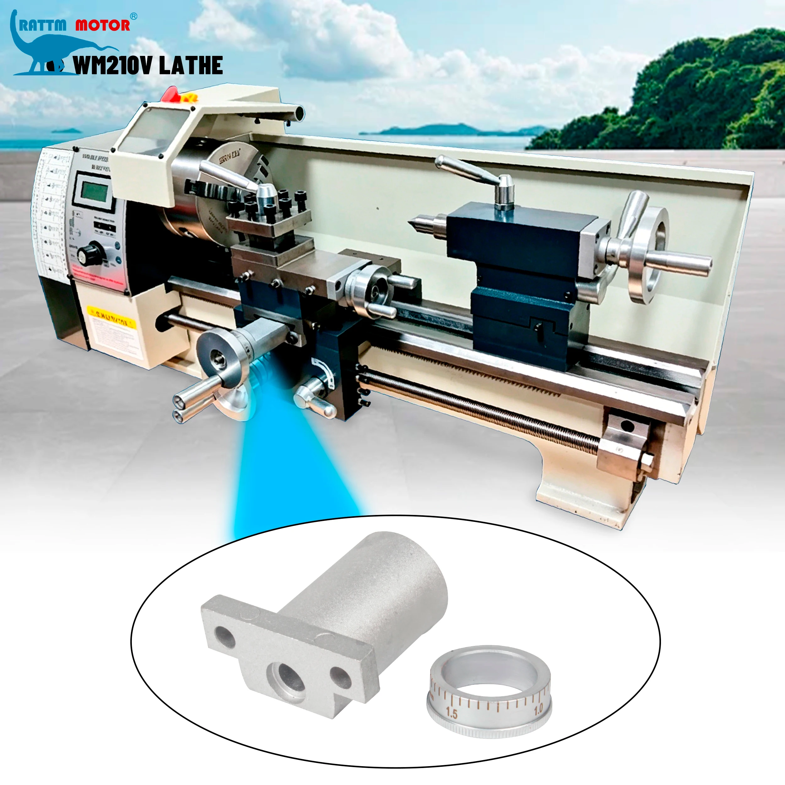 The part for Connect the lathe pallet and handwheel Connector with scale ring