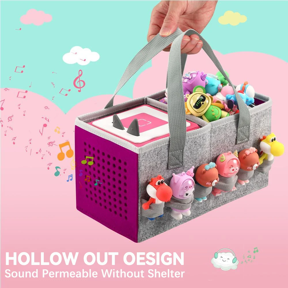 

Чехол для стартового набора Toniebox и фигурок Tonies, дорожная фетровая тканевая музыкальная игрушка, складная сумка для аксессуаров Toniebox