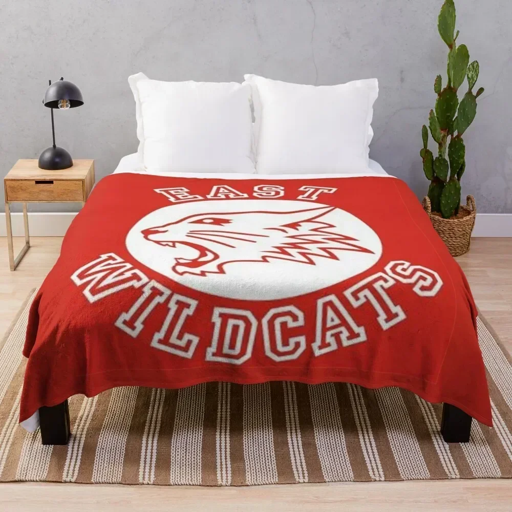 

East High Wildcats Throw Blanket Long Lasting Soft Plush Blanket for Daily Use