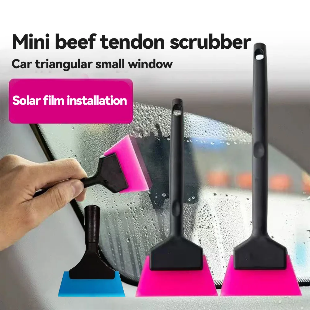 Window Tinting Tool Quarter Window Small Rubber Squeegee Kit for Car Front Windows Rear Glass Cleaning Film Installation Scraper