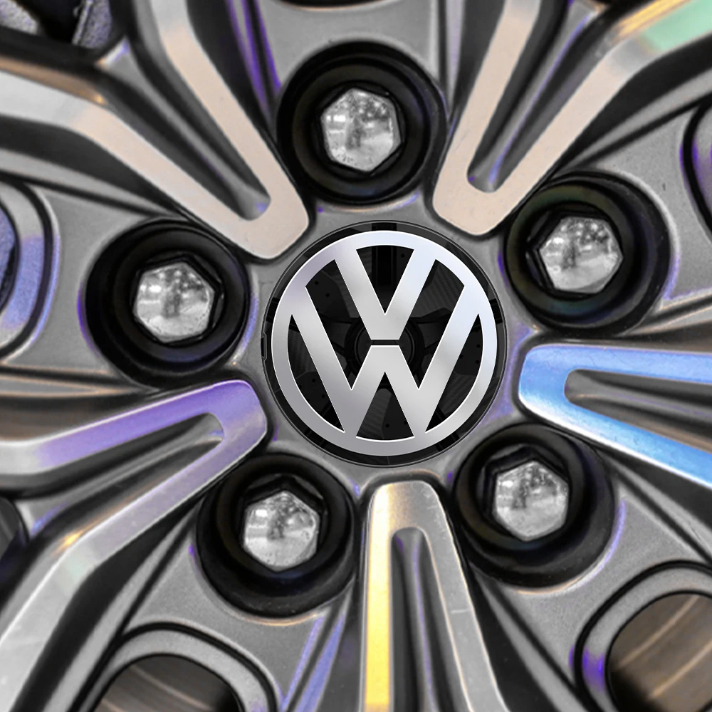 56mm 65mm 66mm Auto Radnabenabdeckungen Radkappe Abzeichen Ersatzzubehör für Volkswagen VW Golf Polo Beetle CC Touareg Passat