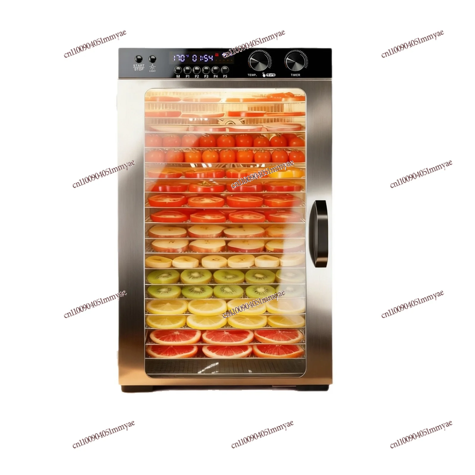 Home Use 18 Layer Large Capacity Fruit Dryer 48H Timing Multifunctional Food Dehydrator for Drying Various Foods