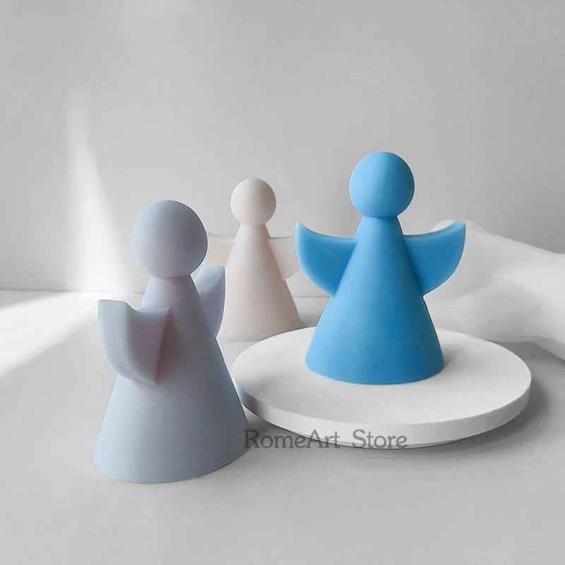 

3D Абстрактный Ангел Силиконовая Форма Для Свечей DIY Милый Ангел Мыло Гипсовая Смола Кристалл Литейная Форма Украшения Дома Ремесла Изготовление Подарков