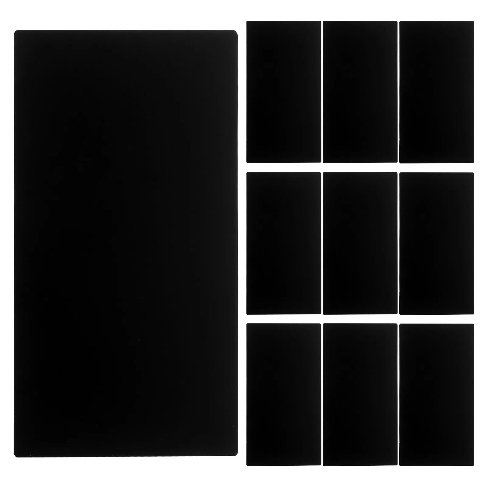 10pcs Blank Aluminum Name Plates Engraving Metal Tags For Office Door Sign Desk Nameplate Business Label Rustproof Outdoor Use