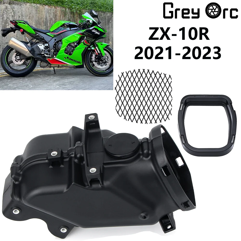For Kawasaki ZX 10R ZX10R 2021 2022 2023 Motorcycle Stamping Air Inlet Pipe Ventilation Pipe Black High Quality ABS Plastic