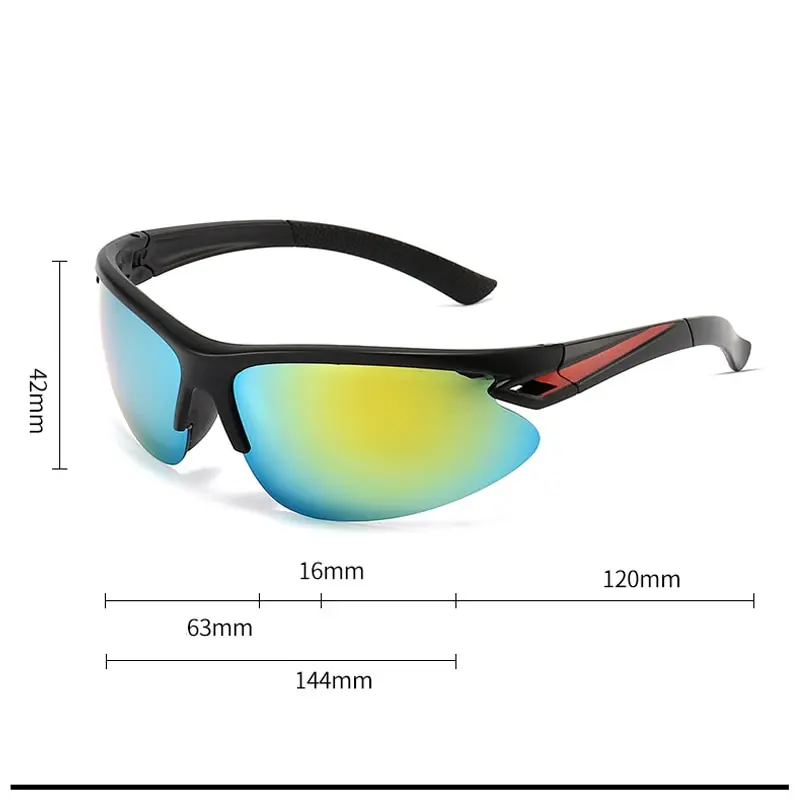 New Style Outdoor Wild Riding Outing Sports Sunglasses Avant Garde Fashion Trend Colorful Sunglasses Glasses