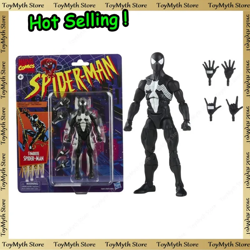 

6-дюймовая фигурка человека-паука Legends Symbiote, черная фигурка Человека-паука, игрушка, статуя, модель, коллекция кукол, украшение для стола, подарок