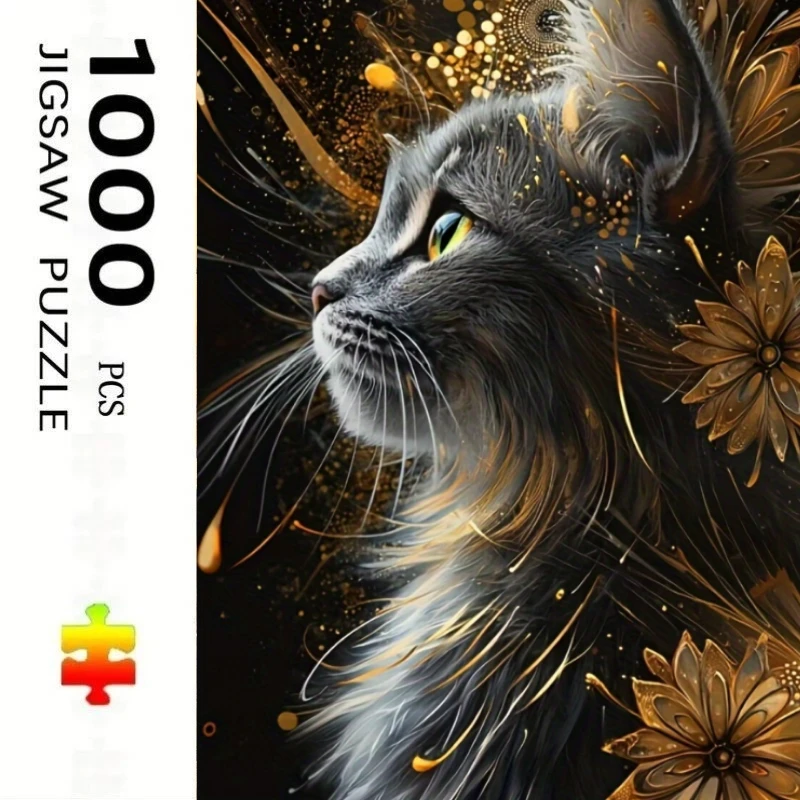 

500/1000pcs for Adults Jigsaw Puzzle - Challenging Large-Scale Brain Teaser with Complex Patterns, Portable Box for Family Gam