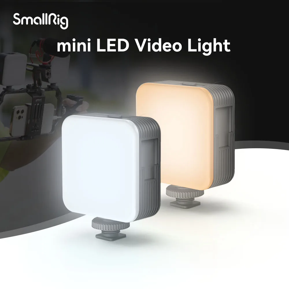 Smallrig LED Video Light Portable Camera Lights 96 LED Beads for Photography Video Lighting, Rechargeable 2200mAh  2700-6500K