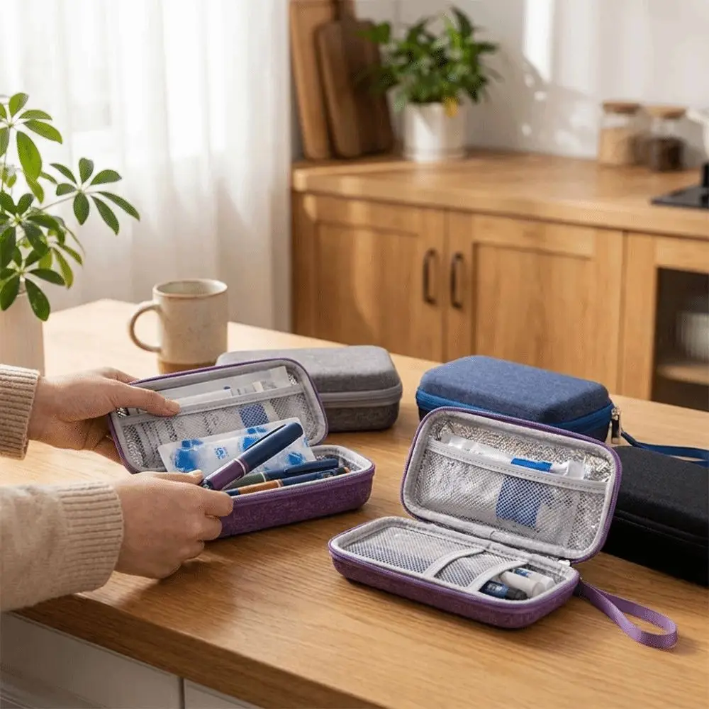 Waterproof Insulin Cooling Bag Shockproof Dust-proof Medicine Storage Box Thermal Insulated Insulin Vial Storage Case