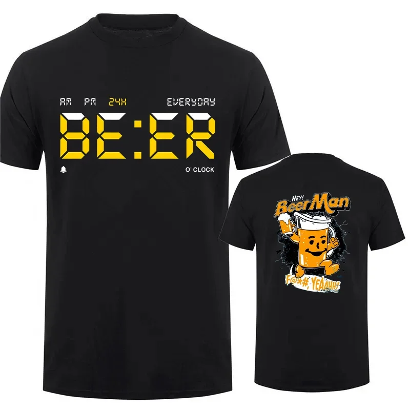 

Mens Summer Informal Pattern T-shirt Mens Beer Printed Breathable T-shirt Street Clothing Fashion T-shirt Mens Beer T-shirt2025