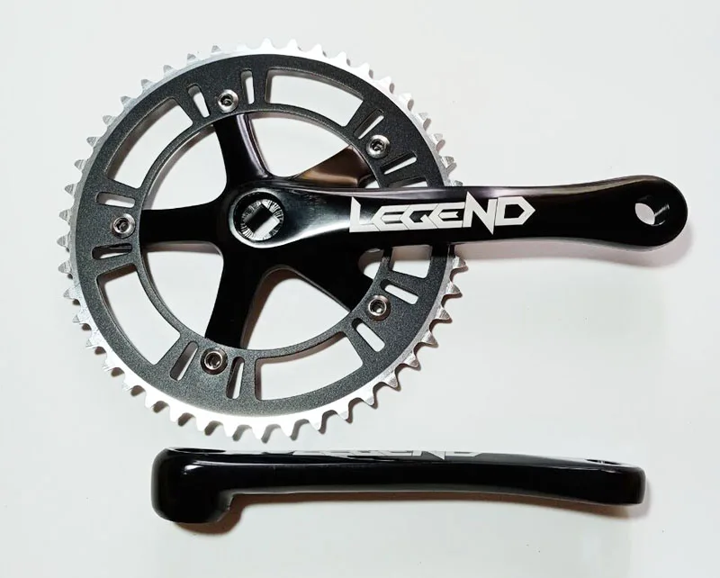 Bicycle Crankset,Single Speed Bike Chain Wheel, Alloy Fixed Gear, Sprocket Crankset, Aluminum Chainwheel, 48T 1, 2x1, 8\