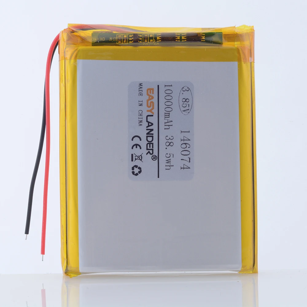 146074 3.7V 10000mAh Rechargeable Polymer Batteries Lipo Li-Po for