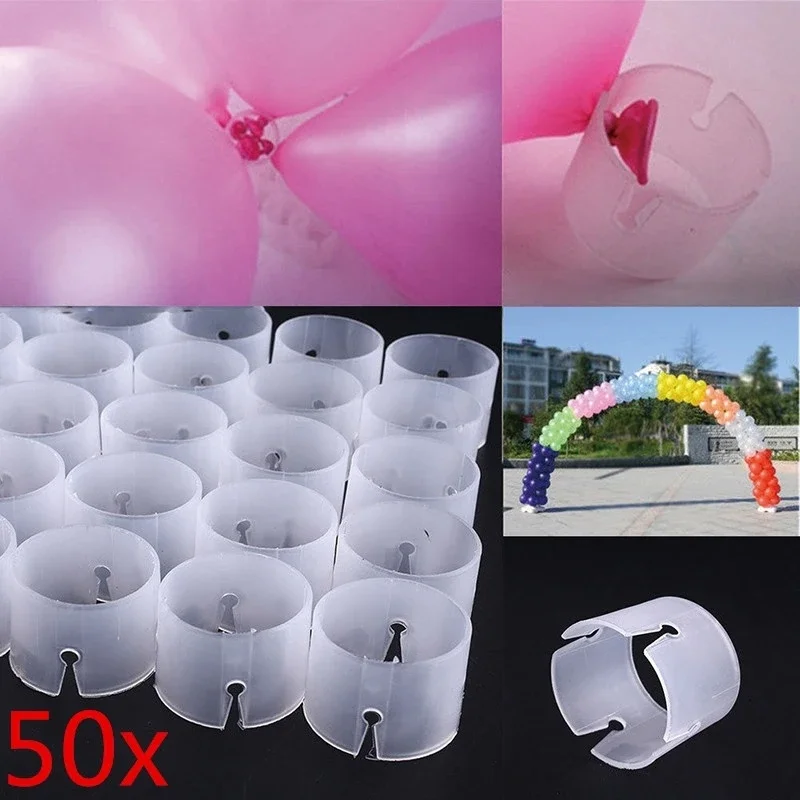 50/100pcs arco palloncino anello circolare fibbia apertura matrimonio centro commerciale staffa porta anello fibbia accessori per la produzione