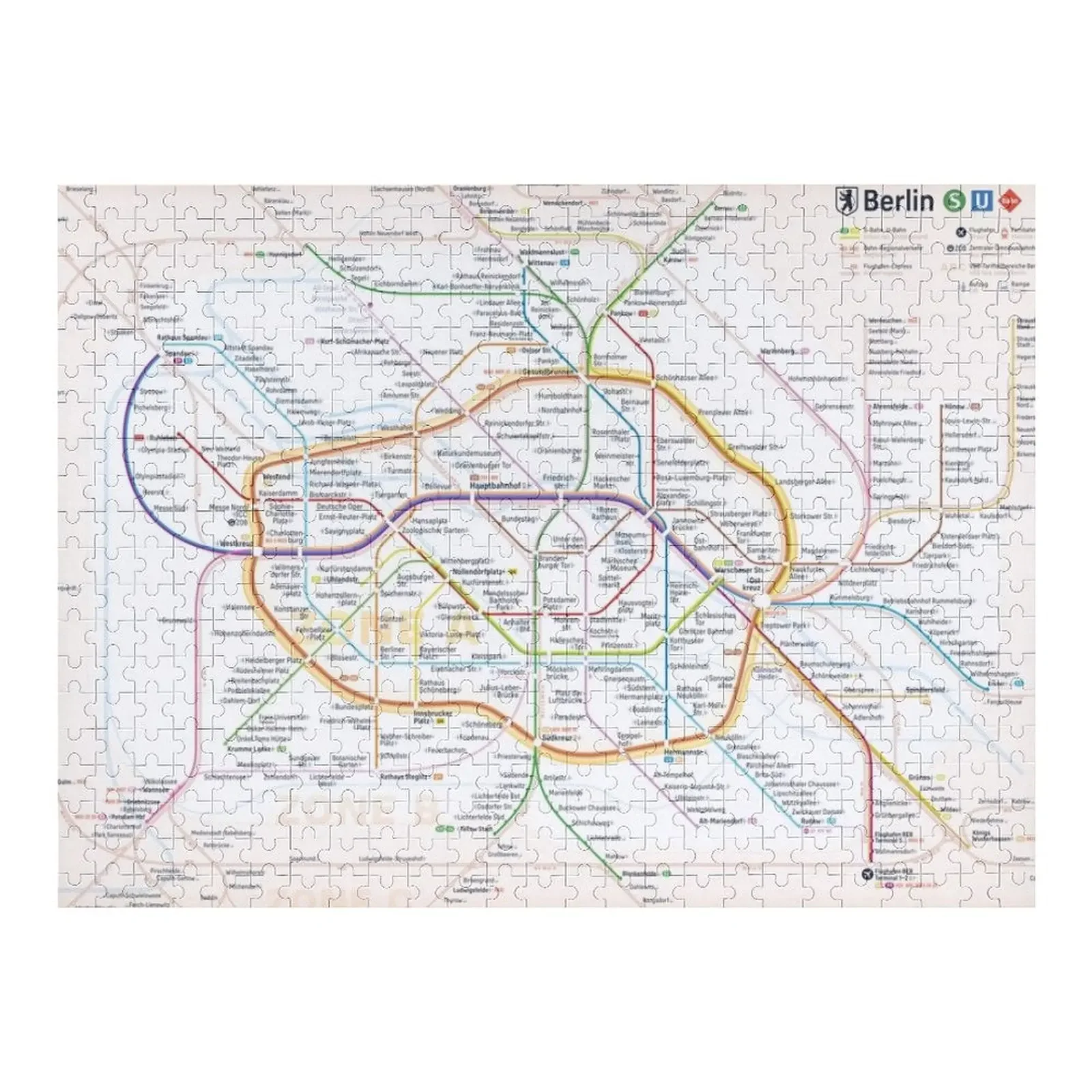 

New Berlin rapid transit route map (April 21, 2023) Jigsaw Puzzle Iq Personalized Toys Custom Wood Custom Wooden Gift Puzzle