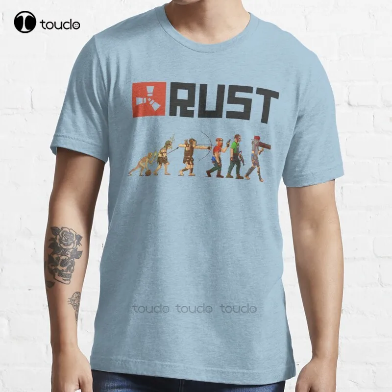 

New Rust Evolution T-Shirt Cotton Men Tee Shirt Graphic Tees Vintage Custom Aldult Teen Unisex Digital Printing Tee Shirt