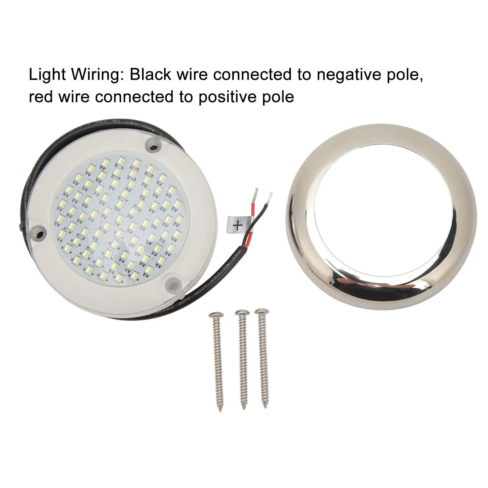 للضوء البحري تحت الماء RV إضاءة القبة الداخلية 1.5 متر طول الكابل تيار مستمر 12 فولت 135 °   زاوية متينة IP68 مقاومة للماء لـ