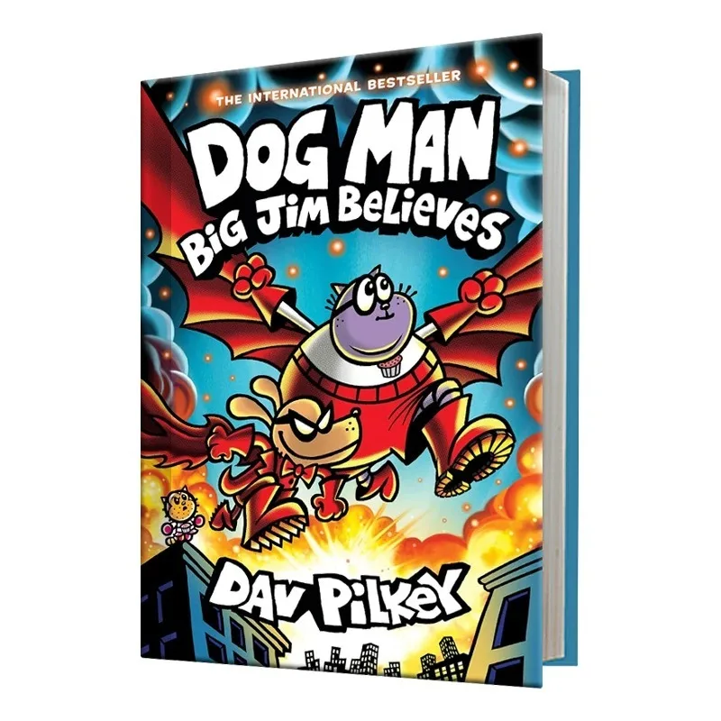 Dog Man 14 Big Jim Believes Hardcover Kids Graphic Novel Bestselling Children's Comic Book for 7-12 Years Old