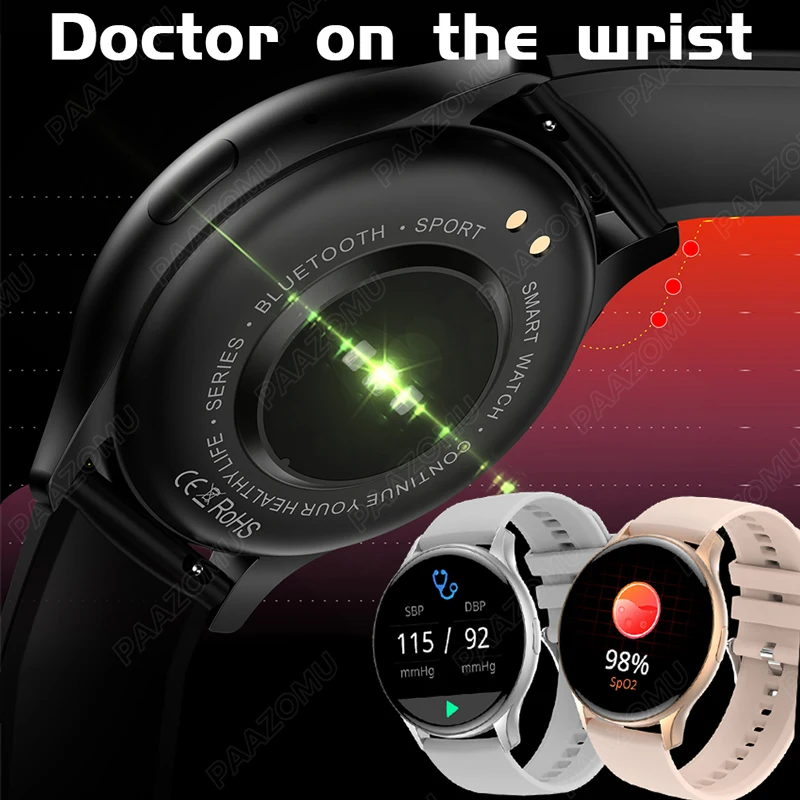 Real AMOLED Smartwatch Men 1.43" 466*466 HD Screen Always Display NFC Bluetooth Call IP68 Waterproof Sports Women Smart Watch 5