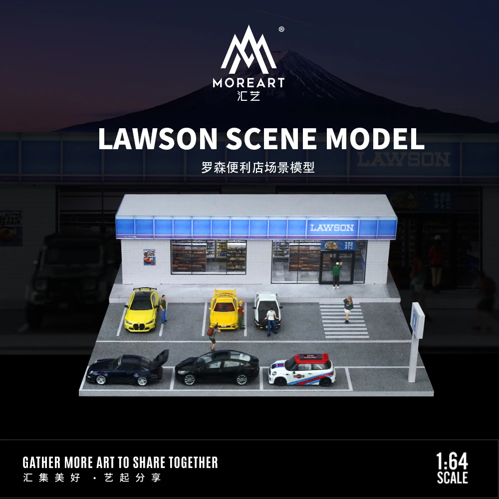 

TimeMicro&MoreArt 1:64 Lawson Convenience Store Light Edition Assembly scene