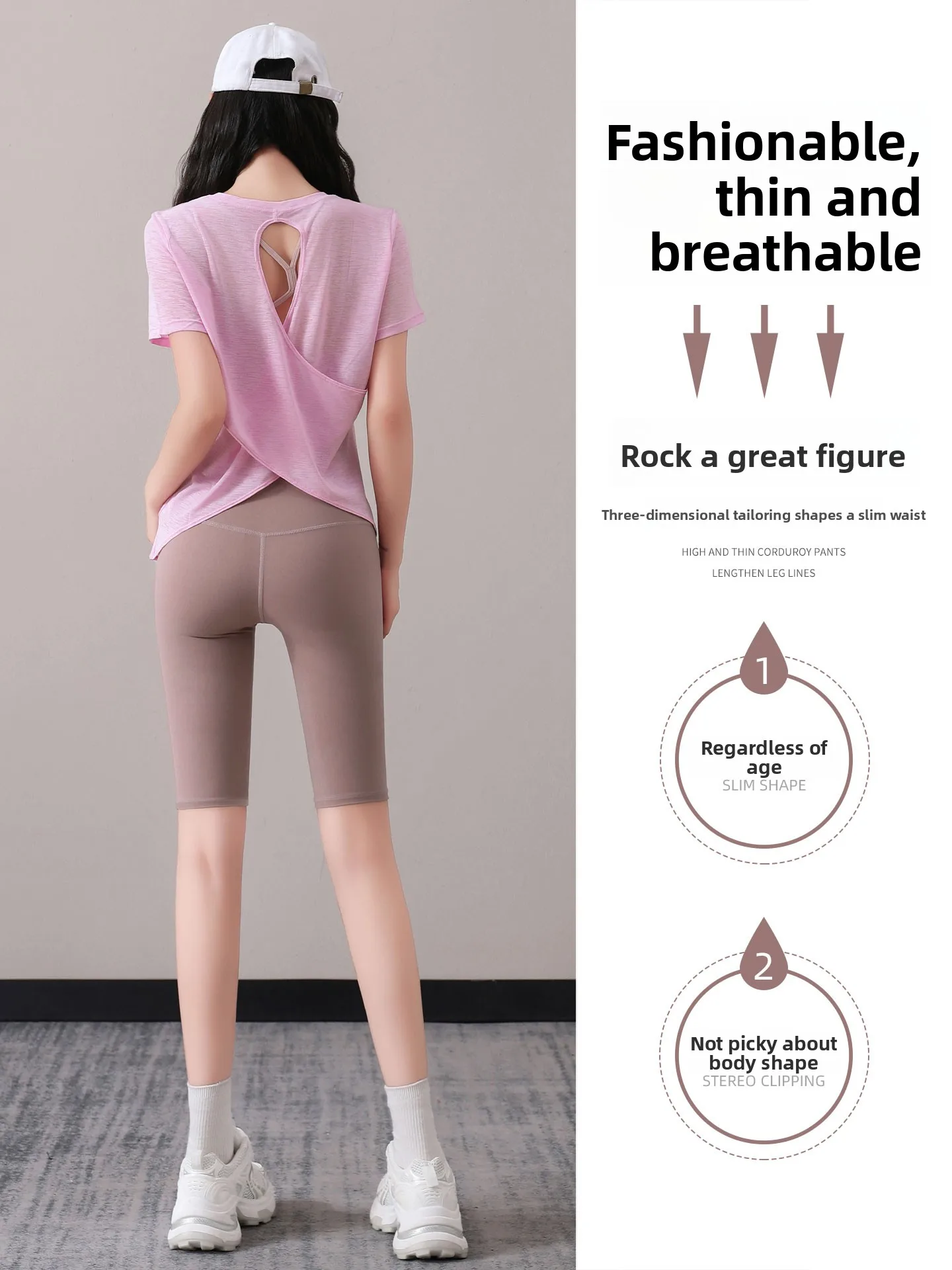 Conjunto de ropa deportiva para Yoga y Fitn para mujer, pantalones de cinco cuartos ort Sve, Top para correr, Pilates, entrenamiento, cubierta para ejercicio, novedad de 2025