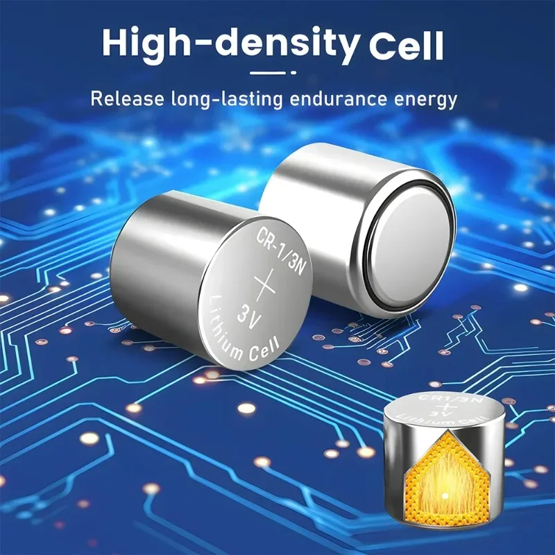 

170mAh 3V Lithium Button Cell Battery Compatible with CR1/3N DL-1/3N CR-1/3N CR13N for M6 M7 Camera Dog Bark Collar Laser Sight