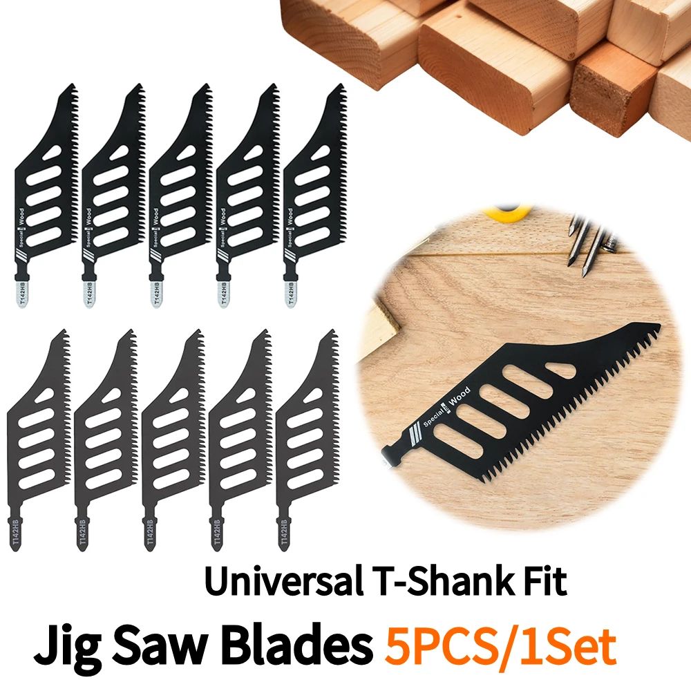 

5 шт. полотна для лобзика специальной формы, универсальный набор полотен для лобзика для резки дерева, пластика и металла