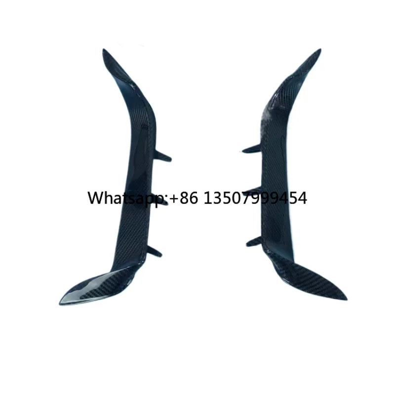 

Hot-selling F96 X6M glossy dry carbon fiber rear bumper side lip splitter ducktail cover