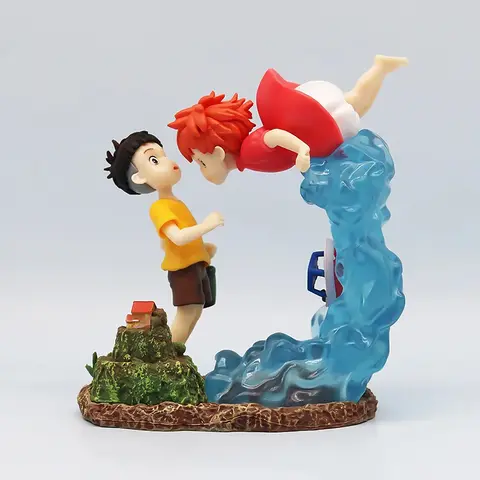 15 cm Anime Ponyo sur la falaise Figure Ponyo Sousky Seagal Figure Pvc Gk Statue Action Figurine modèle décorer Collection enfant jouet