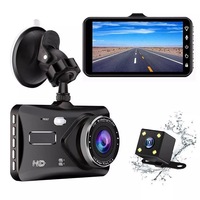 4-Inch Touch Screen Dash Cam Dual Lens 1080P FHD Front Rear Recording G-Sensor Loop Recording Parking Mode Cars Driving Recorder