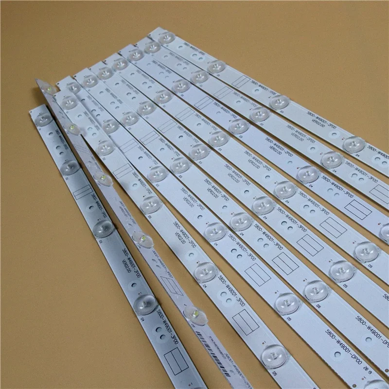 Светодиодный полный массив телевизора для Sencor SLE49F57TCS 49 дюймов, светодиодная лента для подсветки 5800-W49001-1P00, комплект матриц, светодиодные лампы, ленты, ленты RDL490FY