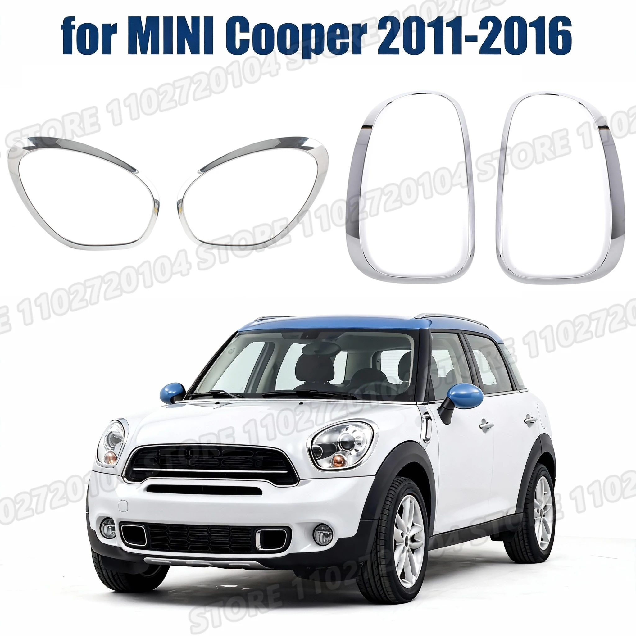 

for 2011-2016 R60 R61 BMW MINI Cooper Countryman Paceman Headlight Trim Ring 51139801573 51139813823 52109806935 63129812631