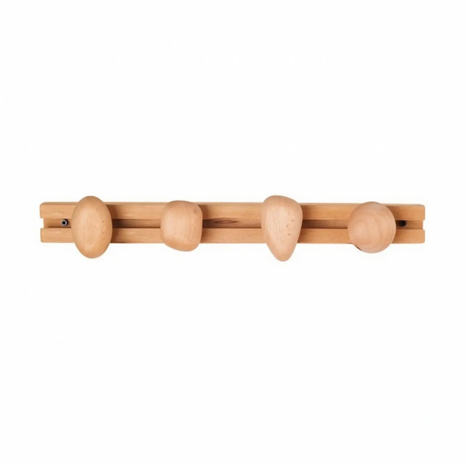 Pebble Hook Wall Rack No-Drill Installation Sliding Hook Rack Space-Saving Versatile for Entryway, Bedroom