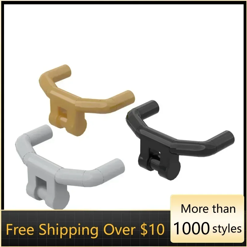 

10 шт., высокотехнологичные сборные частицы 98397, автомобильная ручка, толстый кирпичный комплект строительных блоков, сменная часть, игрушка для детей, подарки