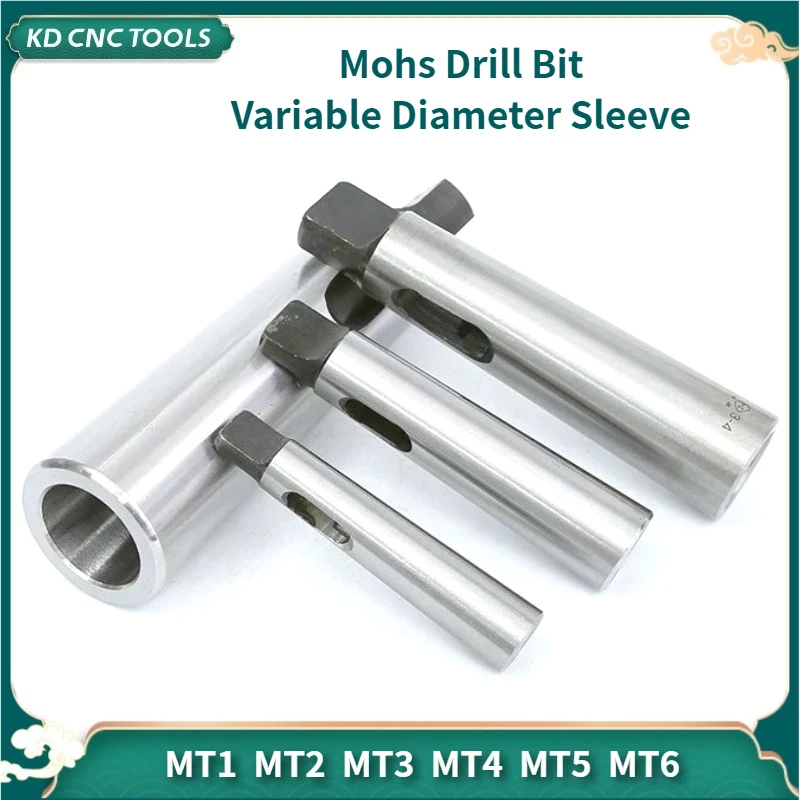 Morse Drill Bit Variable Diameter Sleeve Mohs Tapered Shank Drill Variable Sleeve MT1/MT2/MT3/MT4/MT5/MT6 Lathe Transfer Sleeve