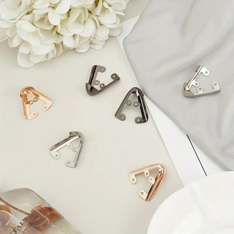 Picture 3: 1Pair Metal Anti-Kick Toe Caps Durable Iron Heel Protector Secure Fit Decor Shoe Accessories for High Heels