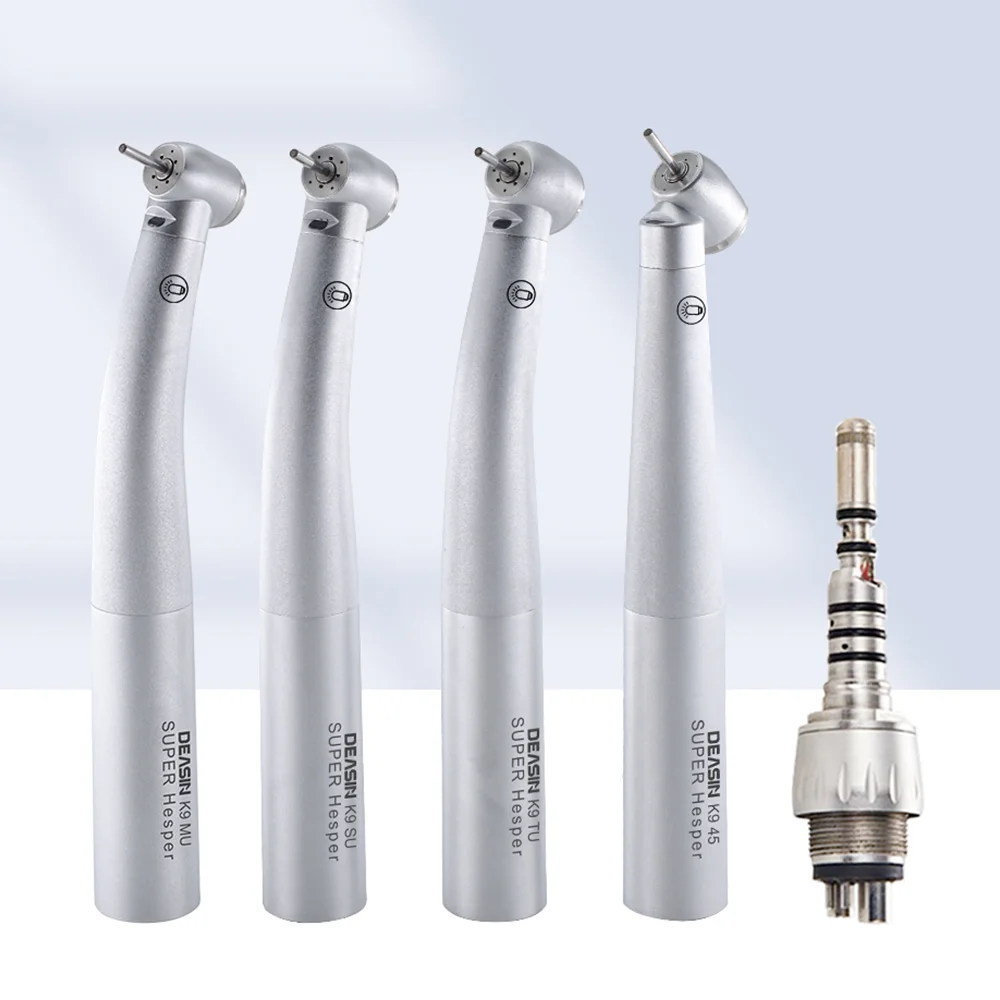 

New 9000L Series Dental High Speed Air Turbine Handpiece 45-degree angled/Mini/Torque/Standard Head For Kavo Quick Coupling