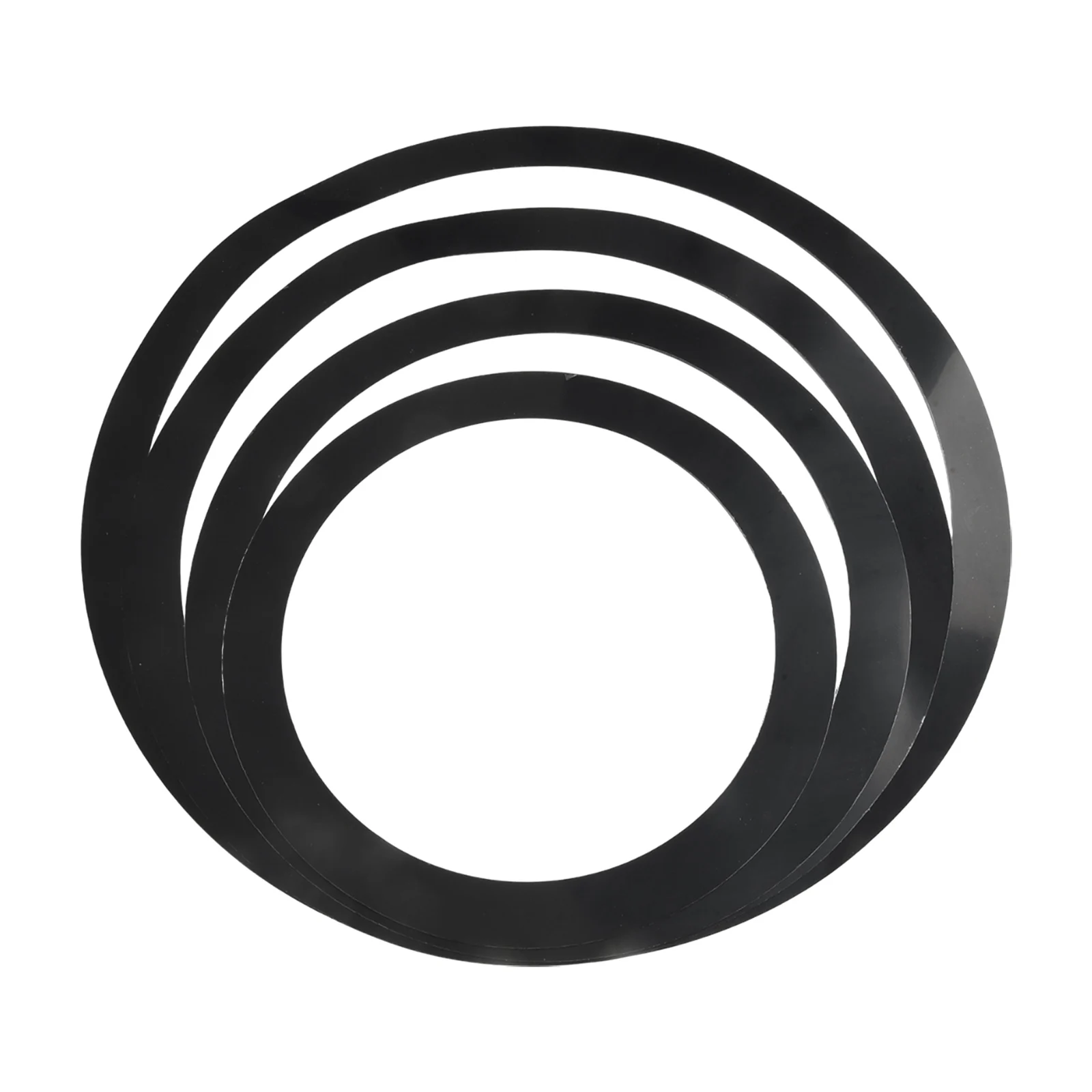 Drum Sound Dampeners Black Percussion Mute Rings Enhance Drumming Experience High-quality Material Versatile Sizes