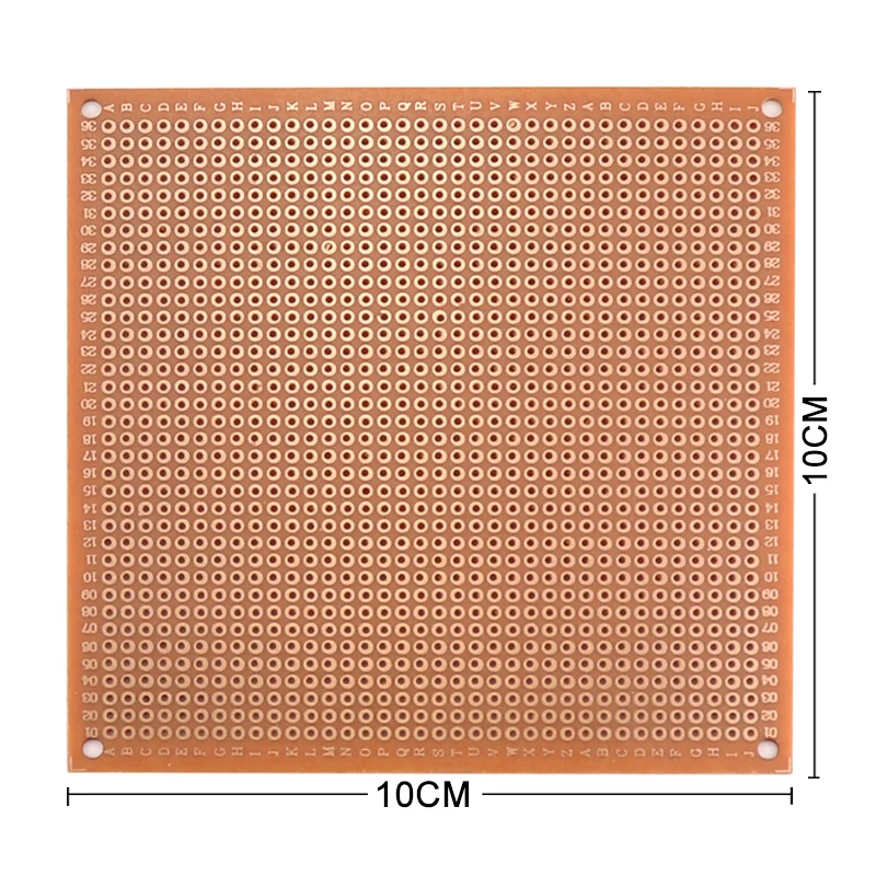 5/10PCS 10x10CM 10*10CM PCB Single-Sided Bakelite Universal Board 1.2MM Thick Universal Circuit Experiment Board