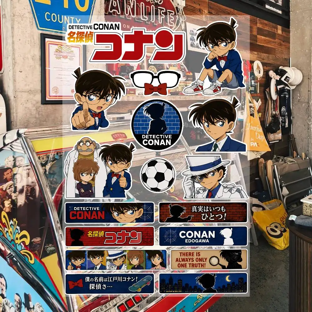 AnimeD-etective C-onan Wasserdichte Vinyl-Aufkleber für Auto, Motorrad, Fahrrad, Skateboard, Laptop, Flasche, Telefon